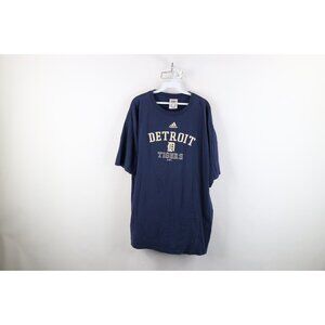 Vtg Y2K 2004 Adidas Mens XL Faded Detroit Tigers Baseball Short Sleeve T-Shirt
